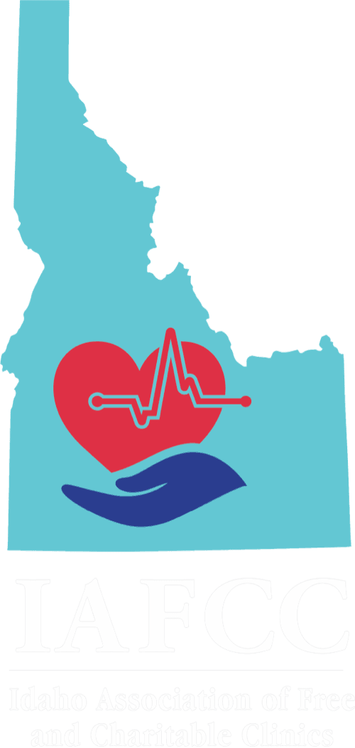 Idaho Association of Free and Charitable Clinics logo and link to website.